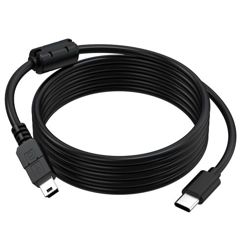 Sqrmekoko 5FT USB Type-C to Mini USB Cable Compatible with Sony Handycam DCR-SR82/SR82C/SR85/SR87/SX40/SX41/SX60, 2-in-1 Data & Charging Cord in Kuwait