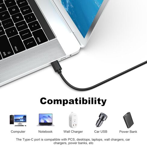 Sqrmekoko 5FT USB Type-C to Mini USB Cable Compatible with Sony Handycam DCR-SR82/SR82C/SR85/SR87/SX40/SX41/SX60, 2-in-1 Data & Charging Cord in Kuwait