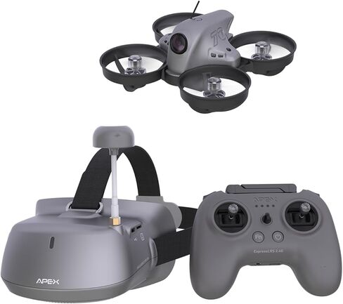 طائرة بدون طيار FPV مع نظارات، محرك بدون فرش RC كوادكوبتر مع وضع التدفق البصري، 3 بطاريات، وضع المبتدئين سهل الطيران للمراهقين والبالغين. APEXFPV -Corax in Kuwait