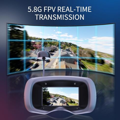 طائرة بدون طيار FPV مع نظارات، محرك بدون فرش RC كوادكوبتر مع وضع التدفق البصري، 3 بطاريات، وضع المبتدئين سهل الطيران للمراهقين والبالغين. APEXFPV -Corax in Kuwait