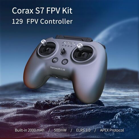 طائرة بدون طيار FPV مع نظارات، محرك بدون فرش RC كوادكوبتر مع وضع التدفق البصري، 3 بطاريات، وضع المبتدئين سهل الطيران للمراهقين والبالغين. APEXFPV -Corax in Kuwait