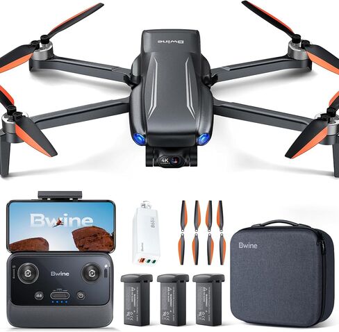 Bwine F7MINI 8K AI Drone + Bwine 65W USB C Charger, Original Charger, Double Charging Speed and Security in Kuwait