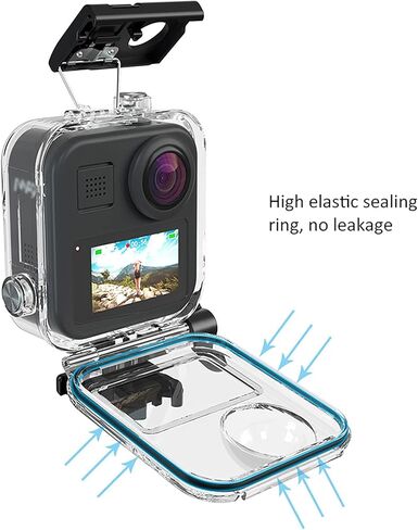 Waterproof Housing Shell Cover for Max, PC and 316 Stainless Steel, Waterproof to 20 Meters - High Durability, HD Touch Screen, Ideal for Diving and Water Sports in Kuwait