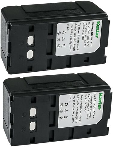 Kastar 1-Pack NP-77H 6.0V 5300mAh Ni-MH استبدال بطارية لسوني CCD-FTR سلسلة CCD-SC سلسلة CCD-SC6E CCD-SC8E، سوني CCD-SP سلسلة CCD-SP5 CCD-SP5G CCD-SP5Y CCD-SP7 CCD-SP9 CCD-SP54 in Kuwait