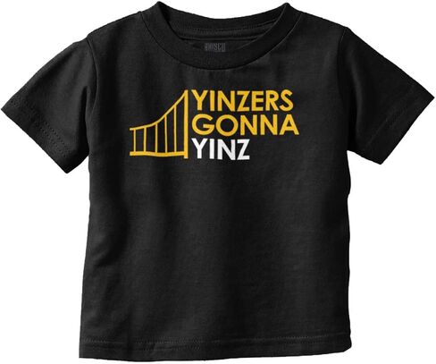 Pittsburgh PA Yinzers Gonna Yinz Toddler Baby Graphic T Shirt in Kuwait