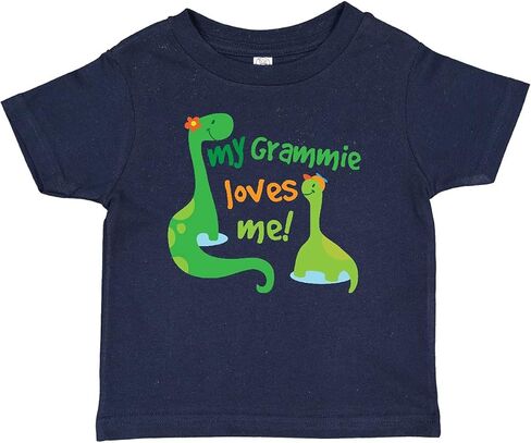 تي شيرت Inktastic My Grammie Loves Me Grandson Dinosaur Baby in Kuwait