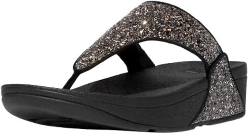 FitFlop Lulu Multi-Tonal Glitter Toe-Post Sandals in Kuwait