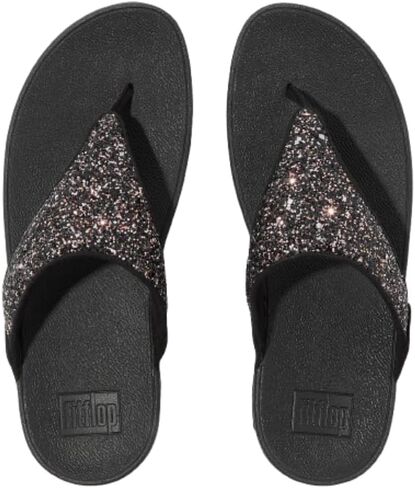 FitFlop Lulu Multi-Tonal Glitter Toe-Post Sandals in Kuwait