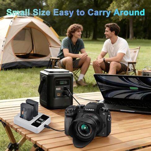 عبوتان من بطارية DMW-BLK22 وشاحن مزدوج LED متوافق مع كاميرات باناسونيك لوميكس DC-S9 G9 S5 S5II S5IIX GH5II GH6 in Kuwait