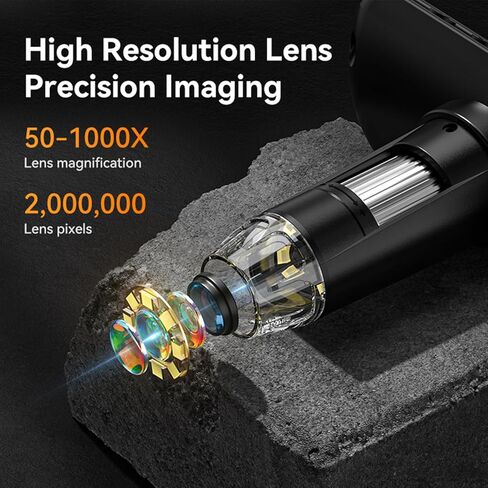 4.3 Inch IPS Digital Microscope 1000x 2MP 1080P with 8 LED Light 32M Storage for Electronics Inspection in Kuwait