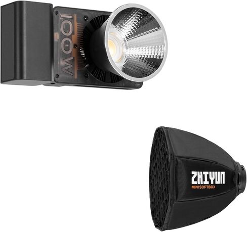 ZHIYUN CINEPEER CX100 LED فيديو ضوئي + ZHIYUN Mini Softbox in Kuwait