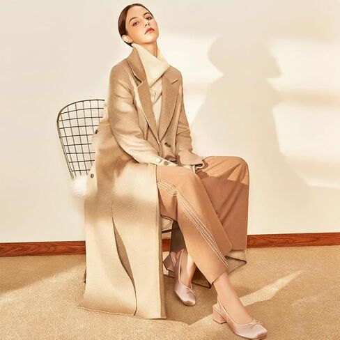حذاء Agodor Slingback للنساء مكشكش من الساتان الوردي حذاء الباليه Mary Jane مع قوس عند الأصابع مربعة حذاء راقصة الباليه بكعب منخفض مكتنز وحزام خلفي مرن مريح فستان باليه US5.5 in Kuwait