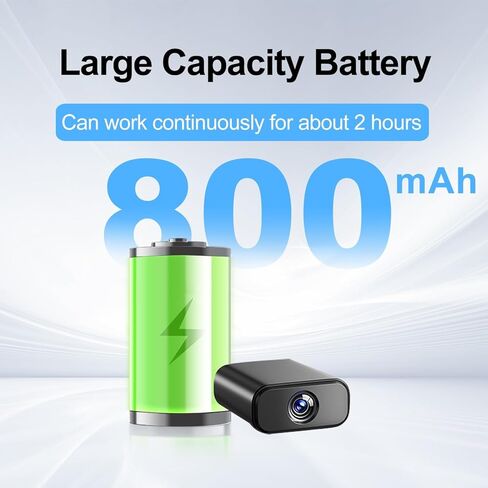 Wireless Wifi Ultra Mini Battery Camera,4KHD Live Video,Pocket-Sized-Compact Tiny Security Cameras,30-Day Standby Time with Night Vision & Motion Detection,Nanny Cam for Home,Baby Monitor,Pet Monitor in Kuwait