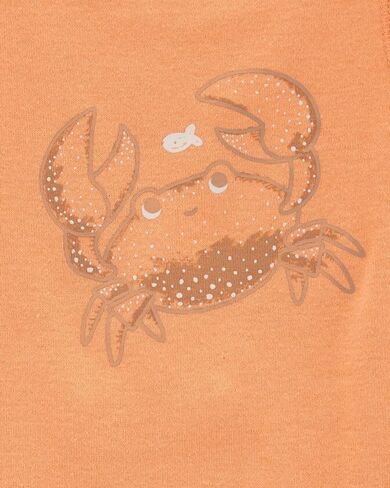 Carter's Baby Boys' 5-Pack Original Bodysuits, Sleeveless (12 Months, Orange Beach Crab Tanks) in Kuwait