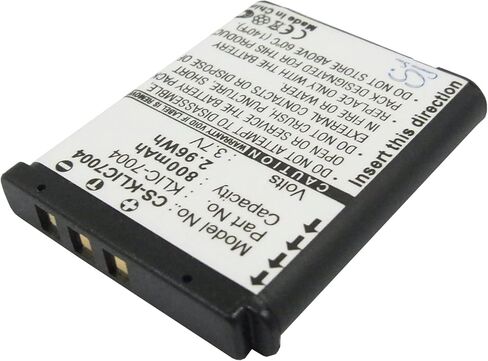 VI VINTRONS Battery for Kodak EasyShare M1033, M1093 is, M2008, V1073, V1233, V1253, V1273, KLIC-7004, in Kuwait