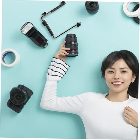 دعامة معدنية لحامل الكاميرا، دعامة إضاءة فلاش لولبية لكاميرات DSLR ذات الشكل المزدوج لإضاءة الفيديو in Kuwait