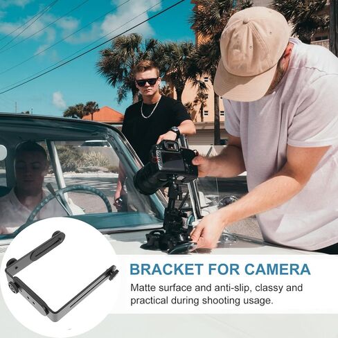 SEWACC حامل كاميرا معدني مزدوج الشكل لكاميرات الفيديو DSLR وSpeedlights ملحقات التصوير الفوتوغرافي المتوافقة مع الحوامل الثلاثية والأحادية حامل معدني ممتاز للصور والمناظر الطبيعية in Kuwait