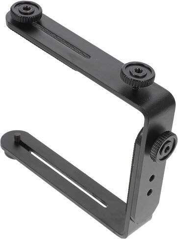 Housoutil Dual Shape Flash Light Holder Bracket for Tripods Detachable Metal Camera Mount with Direction Professional Photography Accessories for DSLR and LED Lighting in Kuwait
