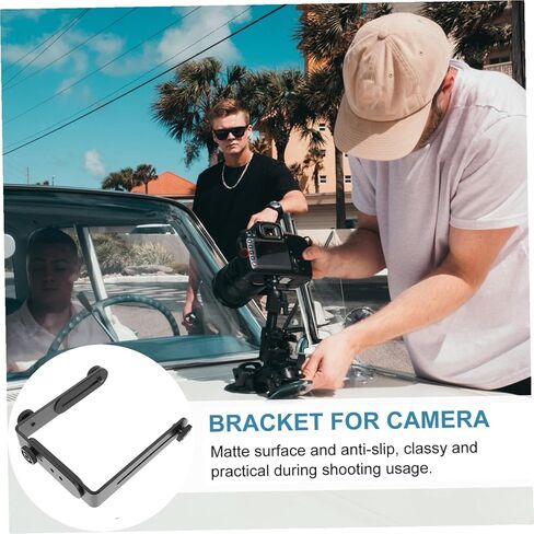 Housoutil Dual Shape Flash Light Holder Bracket for Tripods Detachable Metal Camera Mount with Direction Professional Photography Accessories for DSLR and LED Lighting in Kuwait