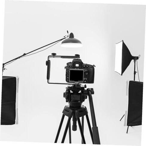 Housoutil Dual Shape Flash Light Holder Bracket for Tripods Detachable Metal Camera Mount with Direction Professional Photography Accessories for DSLR and LED Lighting in Kuwait