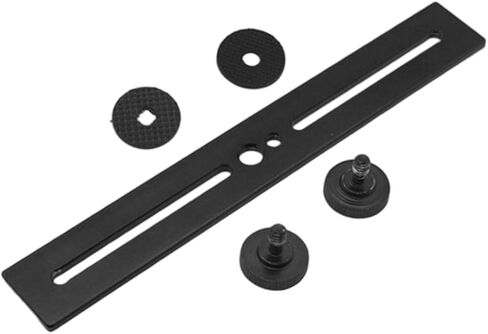Flash Bracket Accessory Aluminum Alloy Compatible Black Double Head 1/4" Screw Hole and Hot Shoe Mount Camera Mount in Kuwait
