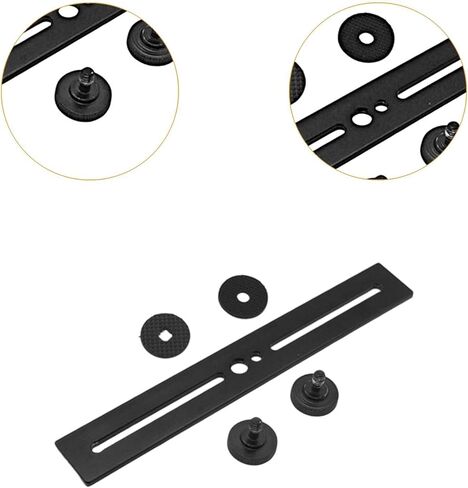 Flash Bracket Accessory Aluminum Alloy Compatible Black Double Head 1/4" Screw Hole and Hot Shoe Mount Camera Mount in Kuwait