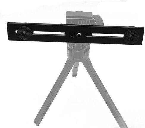 Flash Bracket Accessory Aluminum Alloy Compatible Black Double Head 1/4" Screw Hole and Hot Shoe Mount Camera Mount in Kuwait