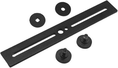 Flash Bracket Accessory Aluminum Alloy Compatible Black Double Head 1/4" Screw Hole and Hot Shoe Mount Camera Mount in Kuwait