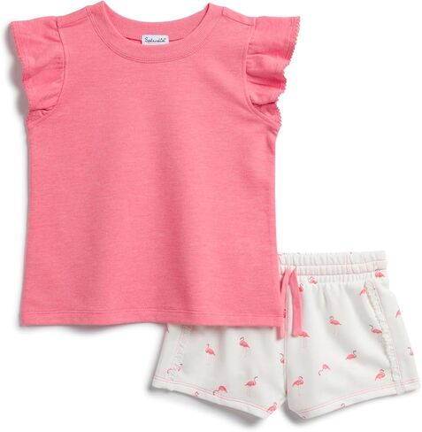 Splendid Baby Girls' Fun Short and Tee Shirt 2-piece Set in Kuwait