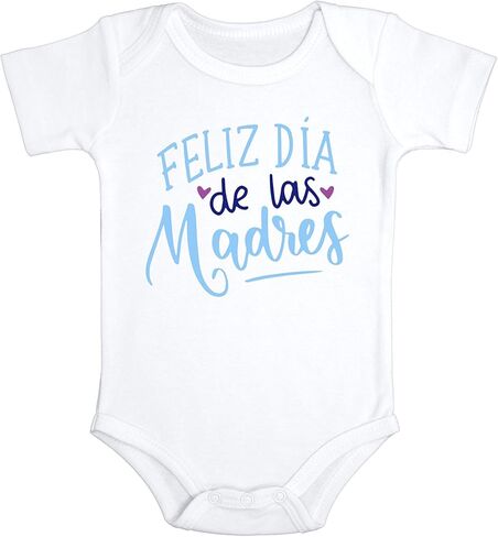 Feliz Dia de Las Madres Baby Bodysuit | Happy Mothers Day | Spanish | Toddler/Youth Shirt (Only 1 Bodysuit or Shirt) in Kuwait