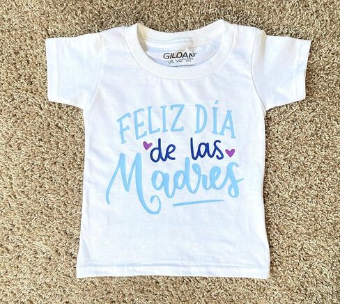 Feliz Dia de Las Madres Baby Bodysuit | Happy Mothers Day | Spanish | Toddler/Youth Shirt (Only 1 Bodysuit or Shirt) in Kuwait