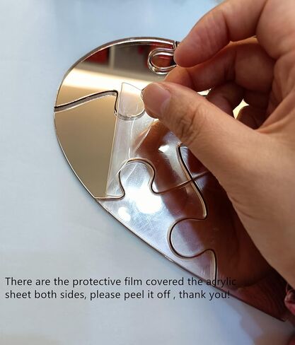 Blank Heart Shape Jigsaw Puzzle,Laser Cut Unfinished Wood Blank Puzzles for DIY Making Scrapbook Crafts with 9 Pieces (Wood) in Saudi Arabia