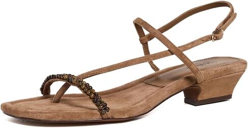 صندل نسائي من Madewell Toni مطرز بأشرطة in Saudi Arabia