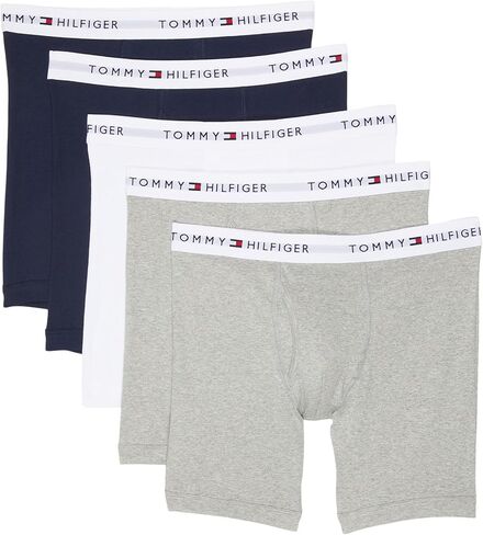 Tommy Hilfiger Men's Underwear Multipack Cotton Classics Boxer Briefs, Multi, X-Large in Kuwait