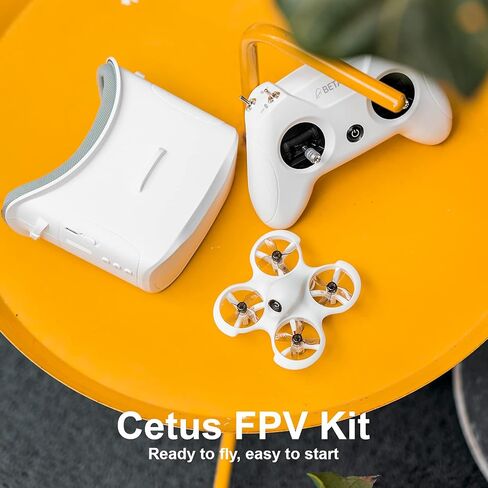 BETAFPV Cetus FPV Kit RTF لطائرة السباق بدون طيار مع جهاز إرسال LiteRadio 2 SE VR02 FPV Goggles، طقم الطائرة بدون طيار FPV للمبتدئين للطيران بشكل أسرع in Kuwait