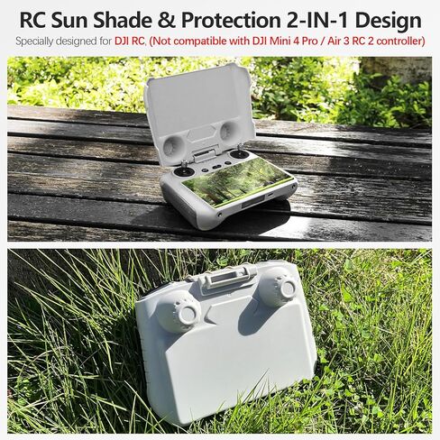 غطاء غطاء حماية من الشمس FPVtosky 3 في 1 Mini 3 RC + واقي شاشة + حزمة حبل قصير، واقي شاشة ظل الشمس وحبل لملحقات DJI Mini 3/3 Pro/Mavic 3 Classic/3 Pro RC in Kuwait