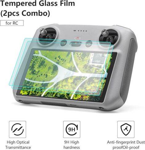 غطاء غطاء حماية من الشمس FPVtosky 3 في 1 Mini 3 RC + واقي شاشة + حزمة حبل قصير، واقي شاشة ظل الشمس وحبل لملحقات DJI Mini 3/3 Pro/Mavic 3 Classic/3 Pro RC in Kuwait