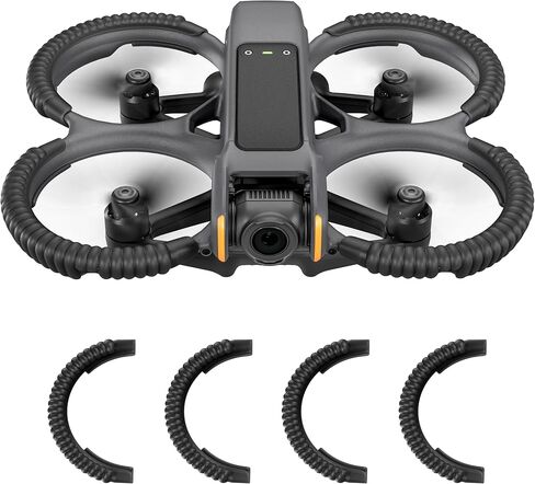 STARTRC Avata 2 Propeller Guard Protector for DJI Avata 2 Drone Protective Bumper Anti-Collision Shockproof Prop Protector for DJI Avata 2 Fly More Combo Accessories, black in Kuwait