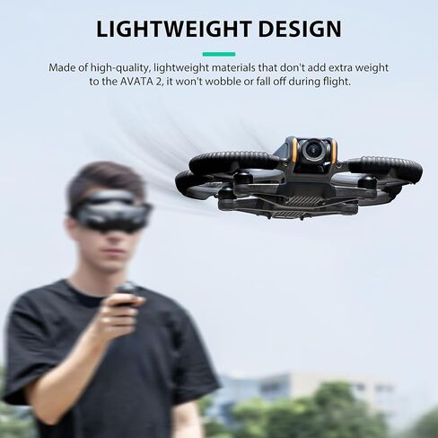 STARTRC Avata 2 Propeller Guard Protector for DJI Avata 2 Drone Protective Bumper Anti-Collision Shockproof Prop Protector for DJI Avata 2 Fly More Combo Accessories, black in Kuwait