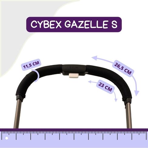 حماية تيف | أغطية مقود الدراجة من النيوبرين متوافقة مع CYBEX Gazelle S in Kuwait