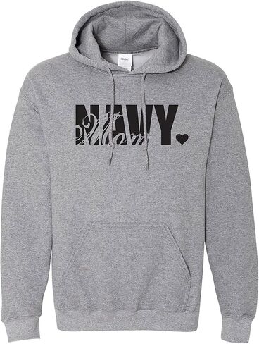 zerogravitee Navy Mom Hooded Sweatshirt in Kuwait