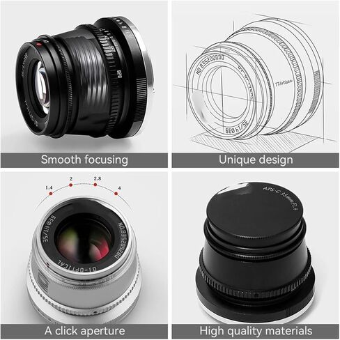 عدسة، متوافقة مع عدسة Sony E-Mount 35mm F1.4 APS-C التركيز التلقائي Prime XF M L Z M43(RF) in Kuwait