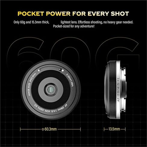 عدسة، متوافقة مع عدسة Sony E-Mount 28mm F4.5 ذات الإطار الكامل للتركيز اليدوي in Kuwait