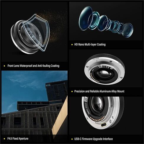 عدسة، متوافقة مع عدسة Sony E-Mount 28mm F4.5 ذات الإطار الكامل للتركيز اليدوي in Kuwait