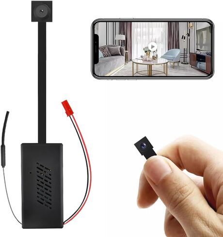 كاميرا مخفية صغيرة، وحدة كاميرا تجسس 2.5K QHD DIY، زاوية واسعة 100 درجة، كاميرا أمان داخلية لاسلكية واي فاي مع كشف الحركة، رؤية ليلية، للمنزل والمكتب والسيارة والتخزين السحابي/SD in Kuwait