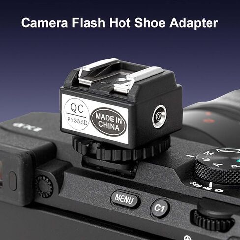 محول الحذاء الساخن CUIFATI، وصلة دعامة فلاش مع منفذ مزامنة الكمبيوتر لكاميرات DSLR بدون مرآة، هيكل من سبائك الألومنيوم ABS in Kuwait