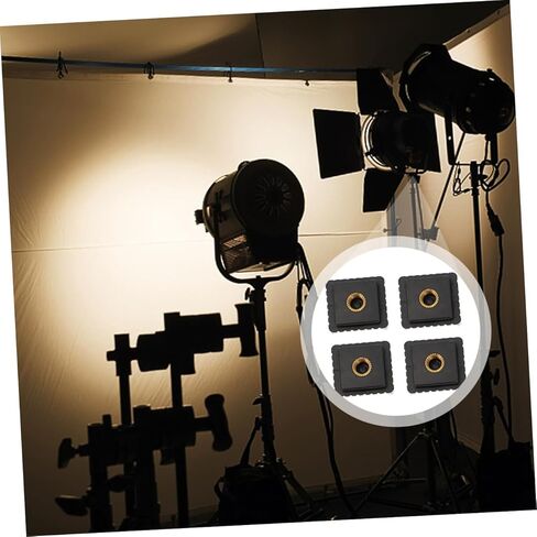 Cabilock 4pcs Hot Shoe Mount Flash Stand Adapter Bracket with 1/4 Inch Screw Hole for DSLR Cameras and LED Lights Suitable for Photography Accessories in Kuwait