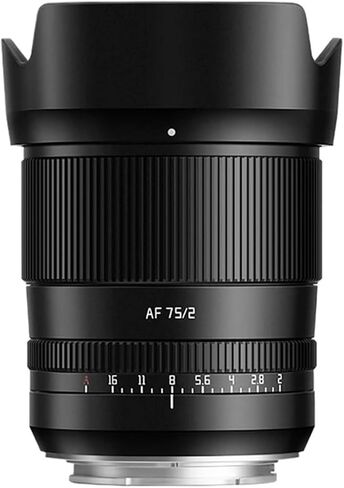 عدسة، متوافقة مع Sony E-Mount A6400 A7RIII ZVE-10 FX30 75 مم F2 إطار كامل عدسة التركيز التلقائي Z Z5 Z6 ZFC L(AF 75 مم F2 فضي، E-Mount(FE)) in Kuwait