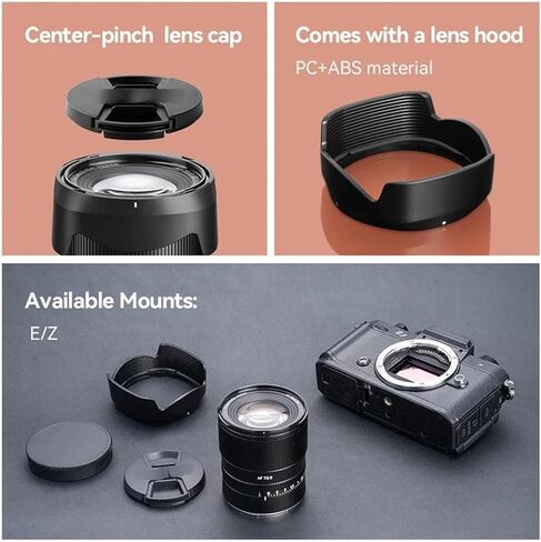 عدسة، متوافقة مع Sony E-Mount A6400 A7RIII ZVE-10 FX30 75 مم F2 إطار كامل عدسة التركيز التلقائي Z Z5 Z6 ZFC L(AF 75 مم F2 فضي، E-Mount(FE)) in Kuwait