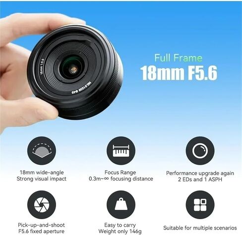 عدسة، متوافقة مع عدسة Sony E-Mount مقاس 18 مم F5.6 كاملة الإطار وفائقة الاتساع Z L Mount(Z) in Kuwait